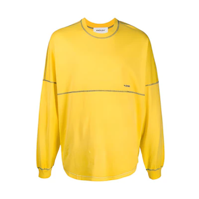 Ambush Minimalist Crewneck Sweatshirt Yellow () BMAB001-F20JER001-1800