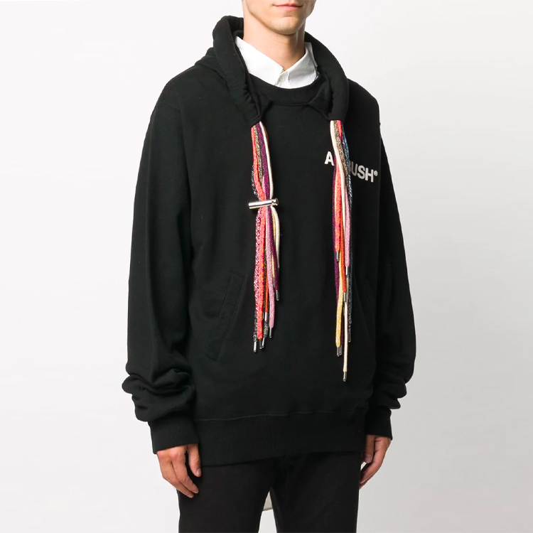 Shop AMBUSH 多線繩連帽衫 男女款 黑色 15379213