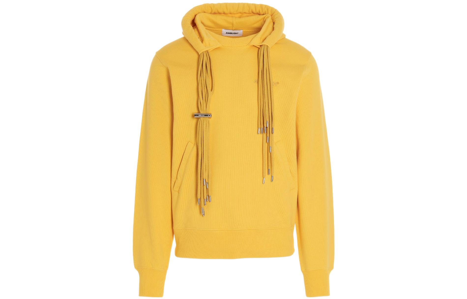 Ambush Multi-String Cotton Hoodie Unisex Yellow BMBB003F21FLE00118181818