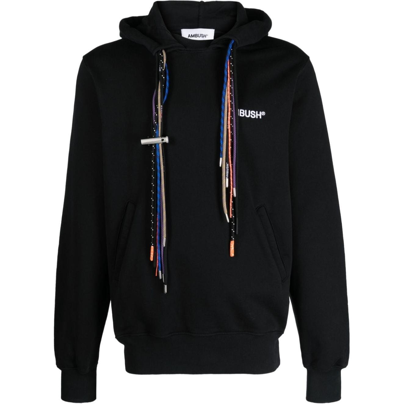 Ambush Multicolor Rope Loco Embroidery Hoodie Black Pullover BMBB021F23FLE00110011001