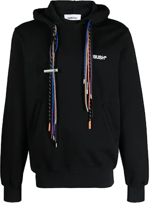 Ambush Multicolor Rope Loco Embroidery Hoodie Black Pullover BMBB021F23FLE00110011001 Buy Ambush Multicolor Rope Loco Embroidery Hoodie Black Pullover BMBB021F23FLE00110011001