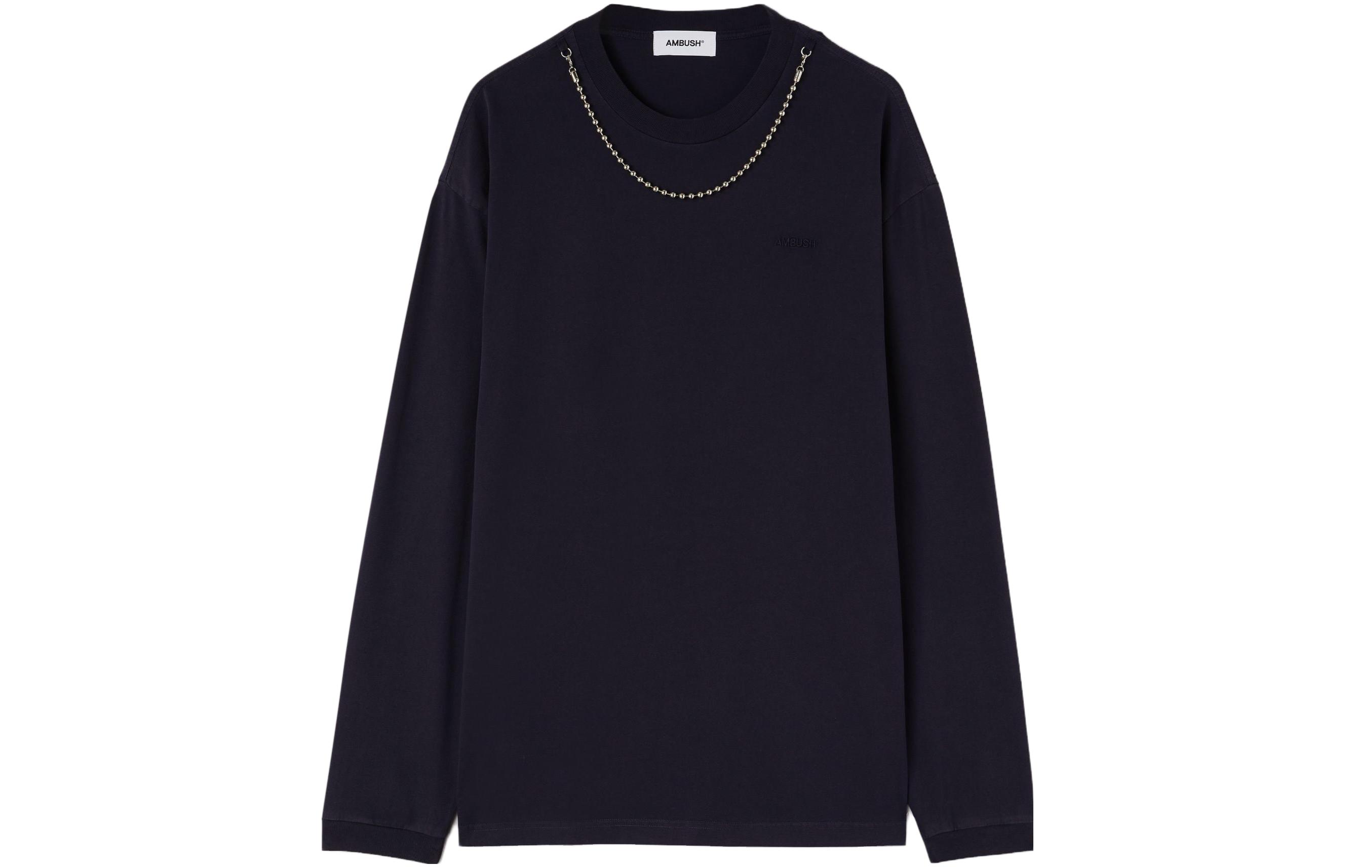 Ambush Navy Unisex Crewneck Pullover Long Sleeve Sweatshirt BMAB026F23JER0014646