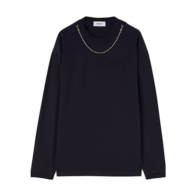 Ambush Navy Unisex Crewneck Pullover Long Sleeve Sweatshirt BMAB026F23JER0014646