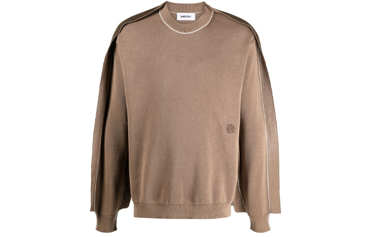Ambush Oversized Crewneck Sweatshirt Brown BMHE006F21KNI0016200
