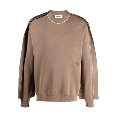 Ambush Oversized Crewneck Sweatshirt Brown BMHE006F21KNI0016200