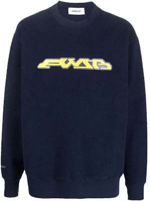 Ambush Pattern Print Loose Crewneck Sweatshirt Navy Blue () BMBA030S23FLE0014618 Buy Ambush Pattern Print Loose Crewneck Sweatshirt Navy Blue () BMBA030S23FLE0014618