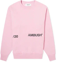 Order AMBUSH 粉色腰部標誌圓領長袖上衣 12112067