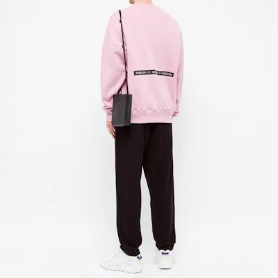 AMBUSH Pink Crewneck Sweatshirt Logo Pinggang 12112067 Details for AMBUSH Pink Crewneck Sweatshirt Logo Pinggang 12112067