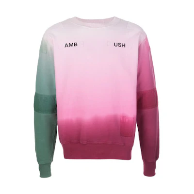 Ambush Pink Oversized Printed Crewneck Sweatshirt Casual Style 12112066PIMU