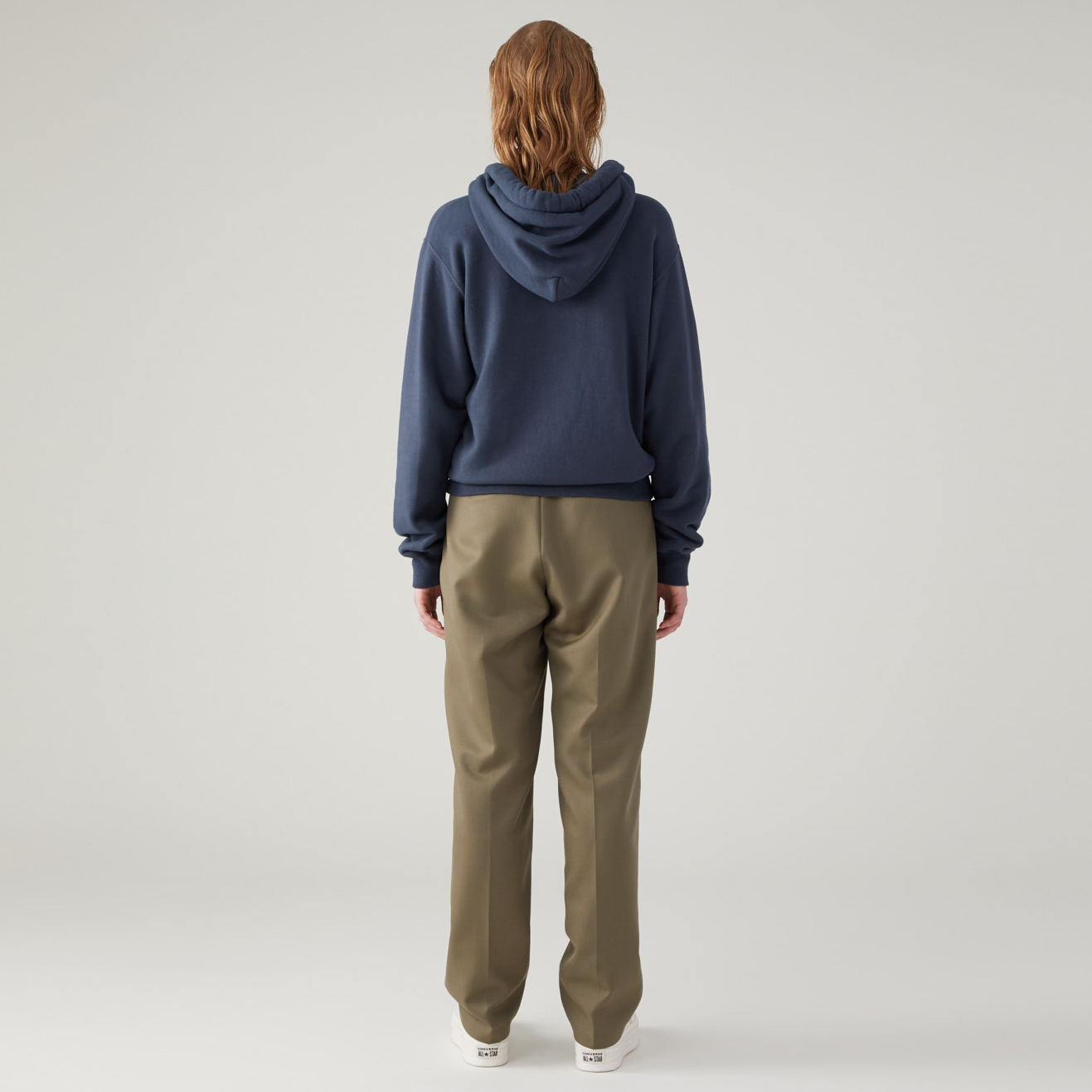 Shop AMBUSH Hoodie Unisex Navy dengan Tali Ponytail dan Drawstring 12111845