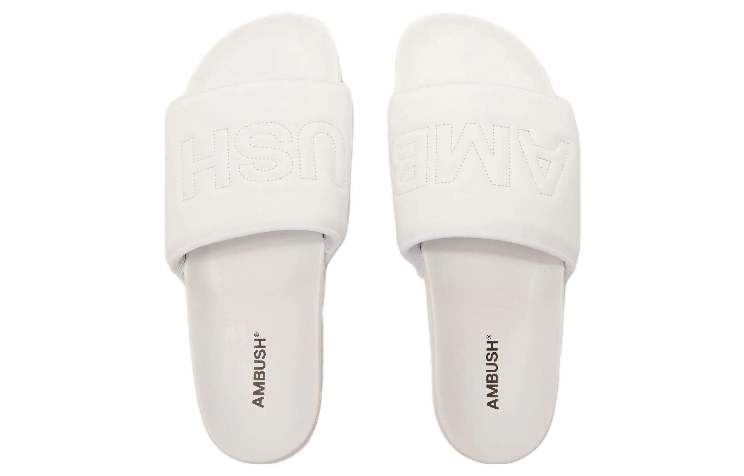 AMBUSH Quilted Slider 'White' 圖 4