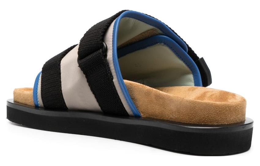 Shop AMBUSH Kasut Sarung 'Beige Black Blue' BMIH001S23MAT0016145