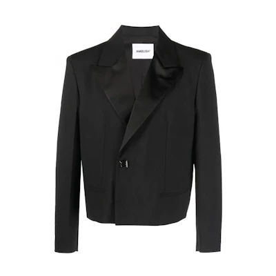 Ambush Solid Color Short Collar Jacket Black Long Sleeve BMEN032F22FAB0011000