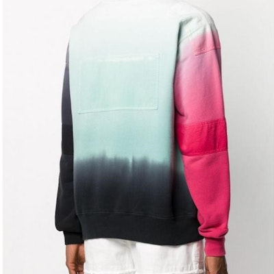 AMBUSH SS20 拼接紮染Logo男女款圓領衛衣 12112066 1