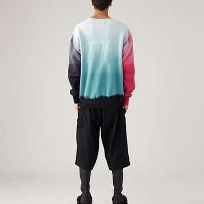 AMBUSH SS20 拼接紮染Logo男女款圓領衛衣 12112066 2