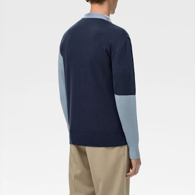 AMBUSH SS21 アシンメトリー カーディガン セーター メンズ ブルー BMHB003S21KNI0014640 Details for AMBUSH SS21 アシンメトリー カーディガン セーター メンズ ブルー BMHB003S21KNI0014640