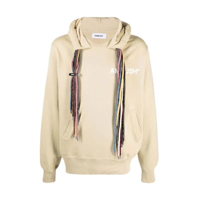 AMBUSH SS21 Beige Multi-Strand Knotted Hoodie Long Sleeve BMBB003S21FLE0011704