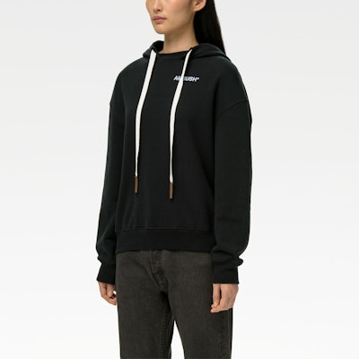 AMBUSH Hoodie Logo Hitam SS21 BWBB003S21FLE0011040 Details for AMBUSH Hoodie Logo Hitam SS21 BWBB003S21FLE0011040