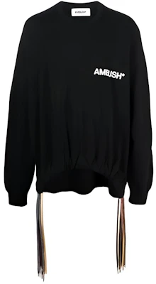 Ambush SS21 黑色多繩結圓領衛衣 BMBA007S21FLE0011004 Buy Ambush SS21 黑色多繩結圓領衛衣 BMBA007S21FLE0011004