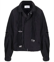 Ambush SS21 Black Nylon Drawstring Regular Collar Jacket BMEA008S21FAB0011010 Ambush SS21 Black Nylon Drawstring Regular Collar Jacket BMEA008S21FAB0011010
