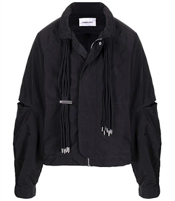 Ambush SS21 Black Nylon Drawstring Regular Collar Jacket BMEA008S21FAB0011010 Buy Ambush SS21 Black Nylon Drawstring Regular Collar Jacket BMEA008S21FAB0011010