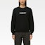 Shop Sudadera Negra Oversize Gráfica con Letras AMBUSH SS21 BWBA005S21FLE0011040