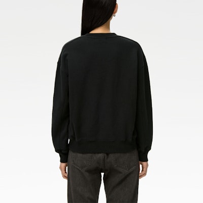 Sudadera Negra Oversize Gráfica con Letras AMBUSH SS21 BWBA005S21FLE0011040 Purchase Sudadera Negra Oversize Gráfica con Letras AMBUSH SS21 BWBA005S21FLE0011040