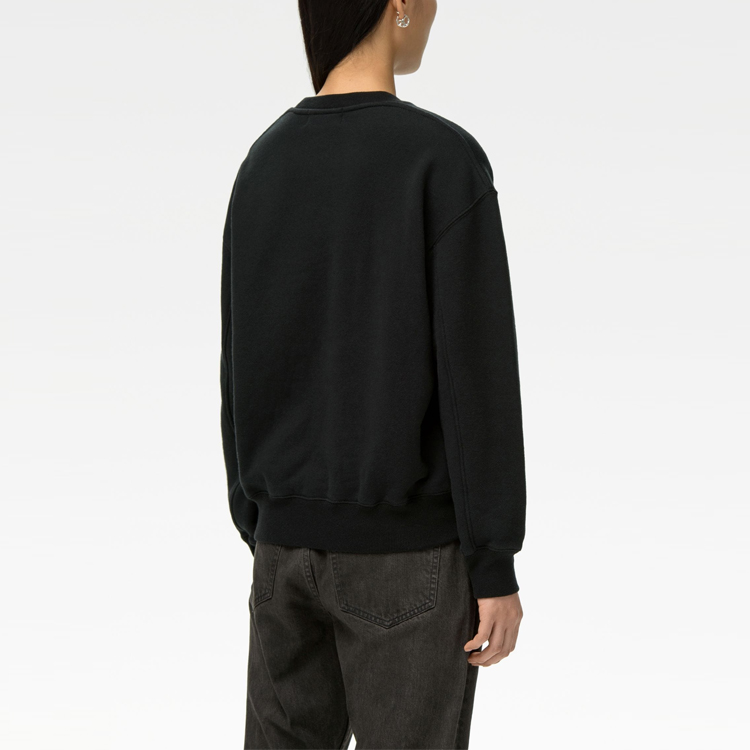 Details for Sudadera Negra Oversize Gráfica con Letras AMBUSH SS21 BWBA005S21FLE0011040
