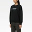 Sizing Sudadera Negra Oversize Gráfica con Letras AMBUSH SS21 BWBA005S21FLE0011040