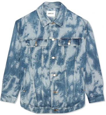 Ambush SS21 Bleached Denim Jacket Unisex Blue BMYE001F20DEN0014700 Buy Ambush SS21 Bleached Denim Jacket Unisex Blue BMYE001F20DEN0014700