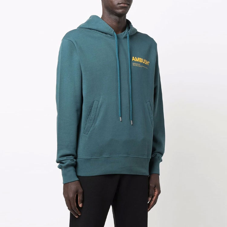 Lookbook AMBUSH SS21 Sudadera Azul con Cordón Multicolor y Mangas Largas BMBB012F21FLE0014818