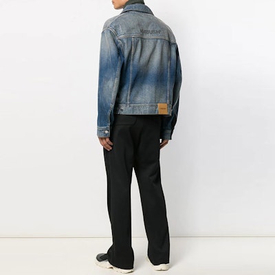 AMBUSH SS21 Jaket Denim Crop Logo Biru 12111796 Shop AMBUSH SS21 Jaket Denim Crop Logo Biru 12111796