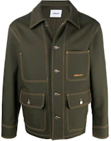 Ambush SS21 Green Logo Pocket Polo Collar Jacket for Men BMEA010S21FAB0015656 Ambush SS21 Green Logo Pocket Polo Collar Jacket for Men BMEA010S21FAB0015656