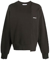 AMBUSH SS21 Logo Embroidered Patchwork Sweatshirt Black Mens. BMBA003S21FLE0011040 AMBUSH SS21 Logo Embroidered Patchwork Sweatshirt Black Mens. BMBA003S21FLE0011040