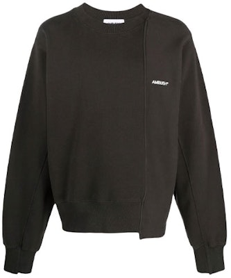 AMBUSH SS21 Sweatshirt Patchwork Logo Bordir Hitam Pria. BMBA003S21FLE0011040 Order AMBUSH SS21 Sweatshirt Patchwork Logo Bordir Hitam Pria. BMBA003S21FLE0011040