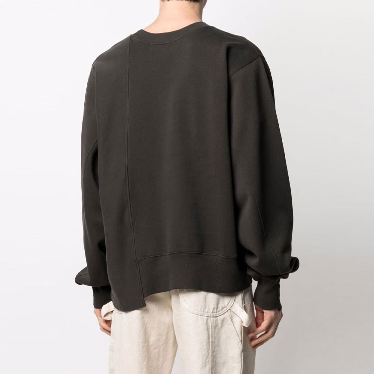 Shop AMBUSH SS21 Sweatshirt Patchwork Logo Bordir Hitam Pria. BMBA003S21FLE0011040