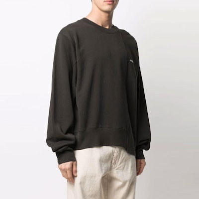 AMBUSH SS21 Sweatshirt Patchwork Logo Bordir Hitam Pria. BMBA003S21FLE0011040 Purchase AMBUSH SS21 Sweatshirt Patchwork Logo Bordir Hitam Pria. BMBA003S21FLE0011040