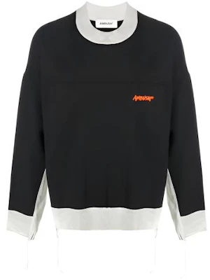 Ambush SS21 刺繡標誌毛邊黑色衛衣 - 時尚款式 BMBA002F20FLE001 Buy Ambush SS21 刺繡標誌毛邊黑色衛衣 - 時尚款式 BMBA002F20FLE001