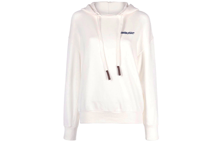 Ambush SS21 Logo Hoodie Unisex White BWBB003S21FLE0010346