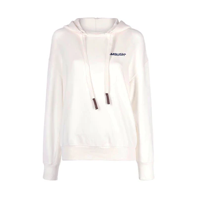 Ambush SS21 Logo Hoodie Unisex White BWBB003S21FLE0010346
