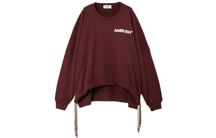 Ambush SS21 Multi-Drawstring Crewneck Sweatshirt Red () BMBA007S21FLE0012804