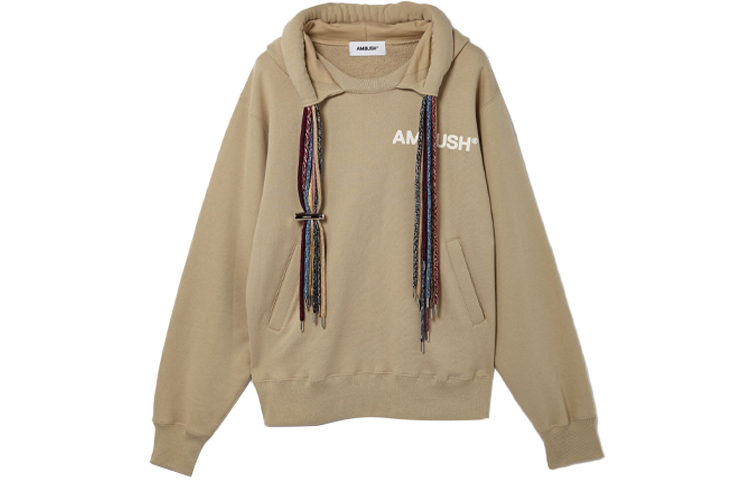 Ambush SS21 Multi-Drawstring Dreadlock Hoodie Khaki Men 16253384