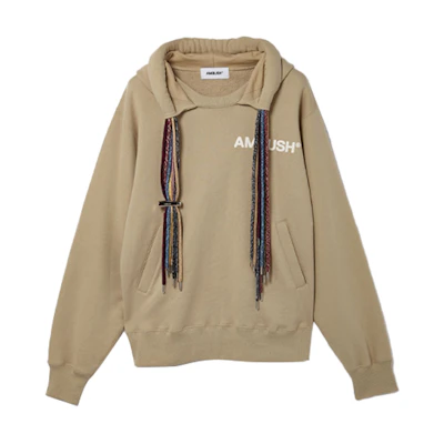 Ambush SS21 Multi-Drawstring Dreadlock Hoodie Khaki Men 16253384