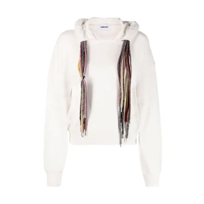 Ambush SS21 Multi-Drawstring Solid White Hoodie Fit White BWBB004S21FLE0010304