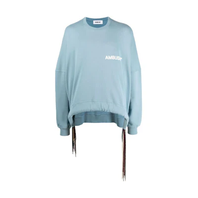 AMBUSH SS21 Multi Rope Knot Crewneck Sweatshirt Blue BMBA007S21FLE0014004