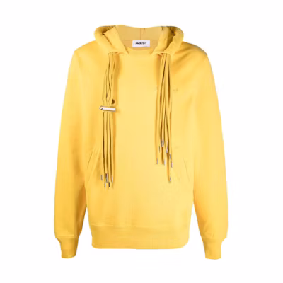 AMBUSH SS21 Oversized Drawstring Hoodie Yellow BMBB003F21FLE0011818