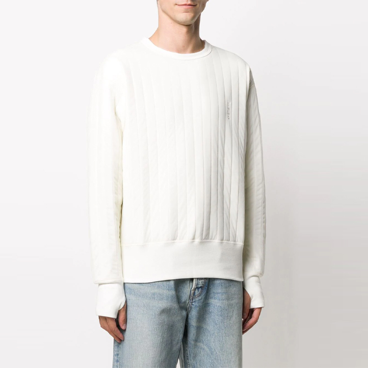 Lookbook AMBUSH SS21 Crewneck Pullover Oversized Putih Sweater Padded BMBA001F20FAB0010200