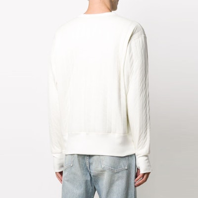AMBUSH SS21 Crewneck Pullover Oversized Putih Sweater Padded BMBA001F20FAB0010200 Shop AMBUSH SS21 Crewneck Pullover Oversized Putih Sweater Padded BMBA001F20FAB0010200
