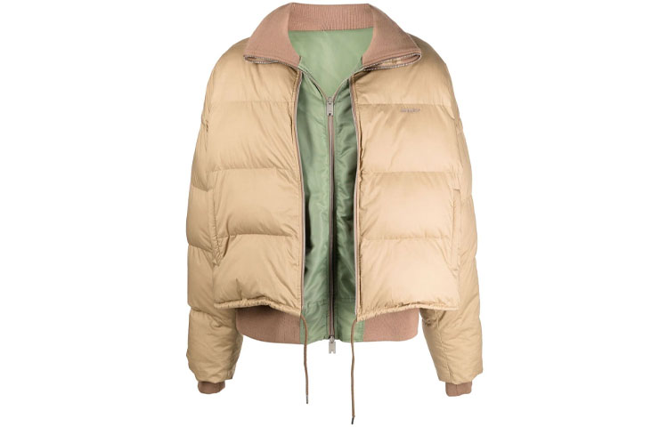 Order AMBUSH SS21 Reversible Color-Block Cotton Jacket Beige for Men. BMEA011F21FAB0016363