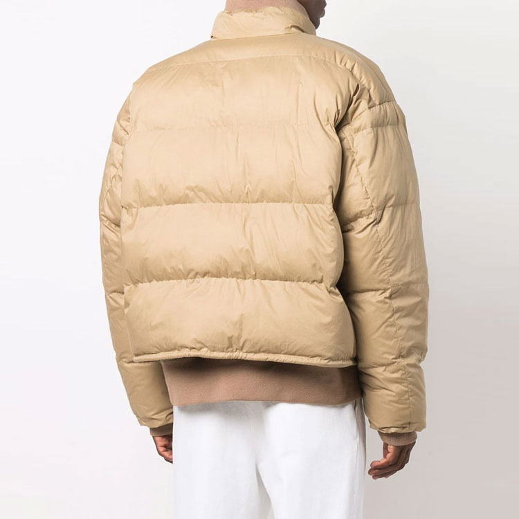 Shop AMBUSH SS21 Reversible Color-Block Cotton Jacket Beige for Men. BMEA011F21FAB0016363